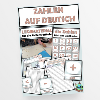 Zahlen auf Deutsch- kleines Materialpaket- DaZ / Mathe - StudyHelp Lehrmaterial 