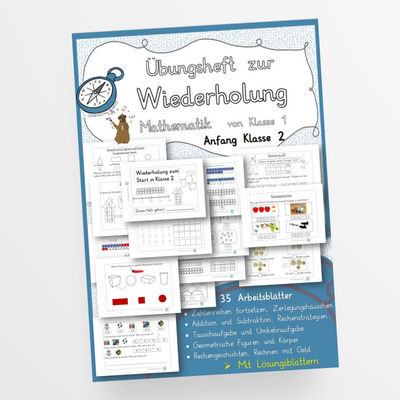 Mathematik Wiederholung zum Start in Klasse 2 - StudyHelp Lehrmaterial 