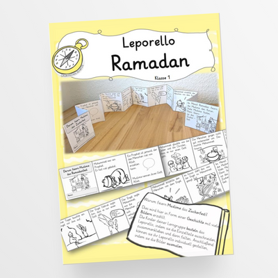 Leporello Ramadan/ Ramadanfest (Zuckerfest) Klasse 1 - StudyHelp Lehrmaterial 