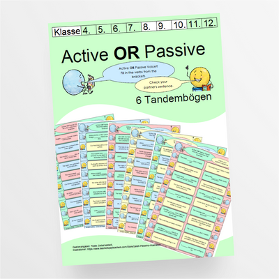 Tandem Activities zu Active or Passive Voice für die 8. und 9. Klasse - StudyHelp Lehrmaterial 