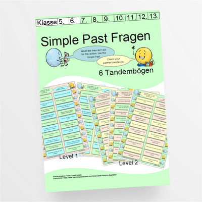 Tandem Activities zu Simple Past Questions für die 5. und 6. Klasse - StudyHelp Lehrmaterial 