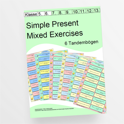 Tandem Activities zu Simple Present Mix für die 5. und 6. Klasse - StudyHelp Lehrmaterial 