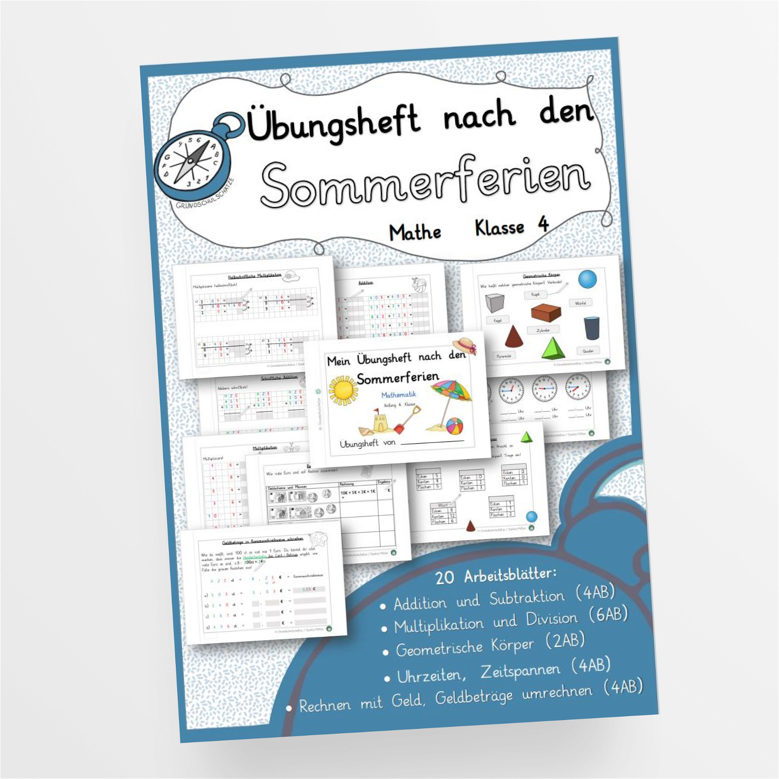 Übungsheft Wiederholung Anfang Klasse 4 Mathe – StudyHelp Lehrmaterial