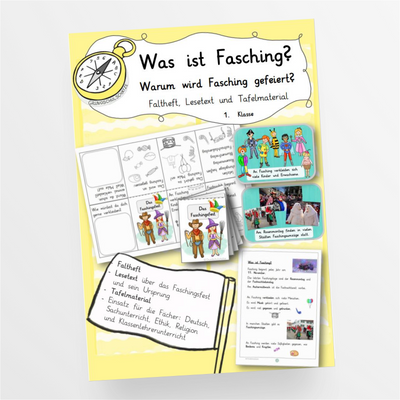 Was ist Fasching Fastnacht Ethik Deutsch Klasse 1 - StudyHelp Lehrmaterial 