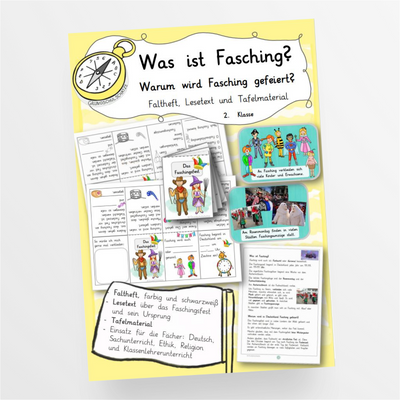 Was ist Fasching Fastnacht Ethik Deutsch Klasse 2 - StudyHelp Lehrmaterial 