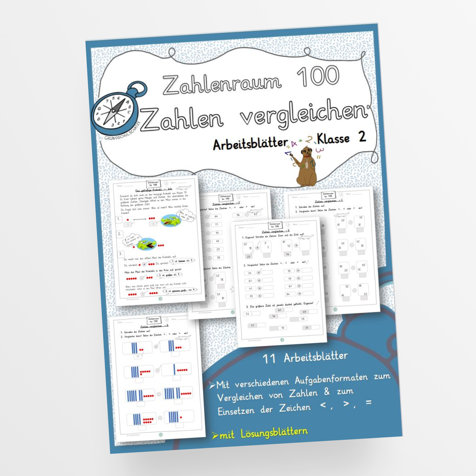 Zahlen vergleichen im Zahlenraum bis 100 für die 2. Klasse – StudyHelp
