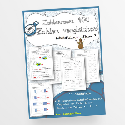 Zahlen vergleichen im Zahlenraum bis 100 für die 2. Klasse - StudyHelp Lehrmaterial 