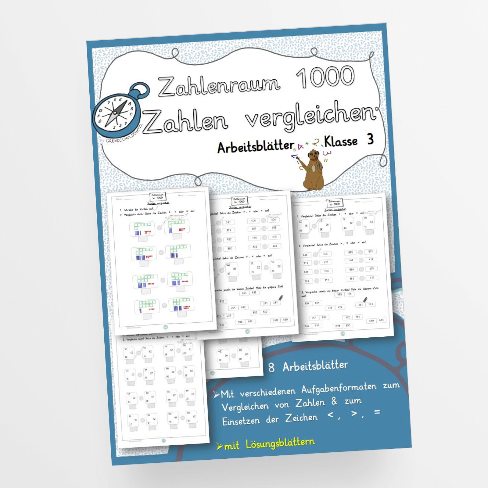Zahlenraum 1000 Zahlen vergleichen Klasse 3 – StudyHelp Lehrmaterial